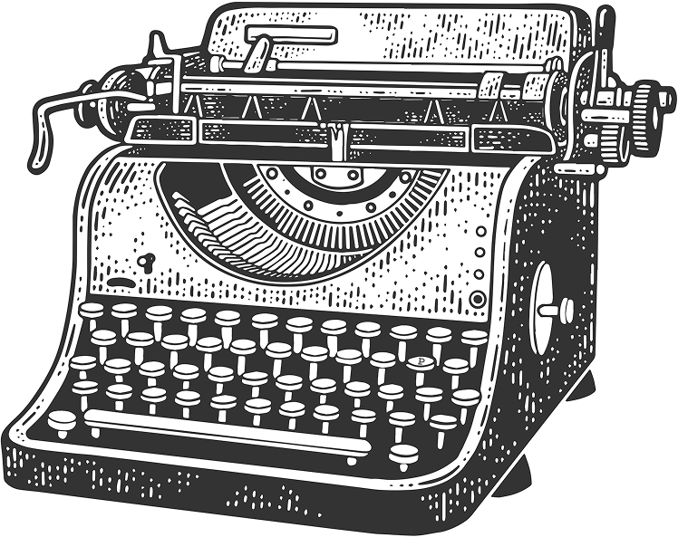 Typewriter illustration